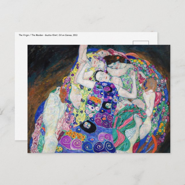 Gustav Klimt - The Virgin Postcard (Front/Back)