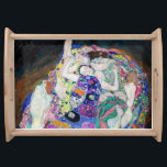 Gustav Klimt - The Virgin Serving Tray<br><div class="desc">The Virgin / The Maiden - Gustav Klimt,  Oil on Canvas,  1913</div>