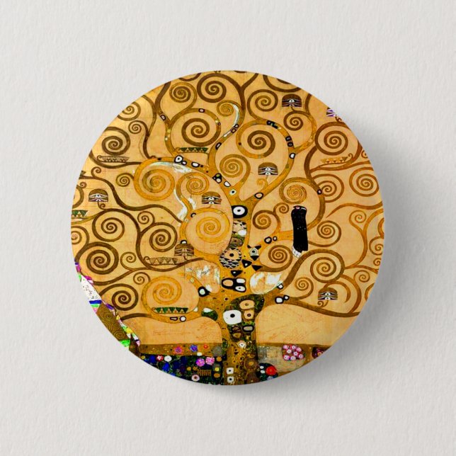 Gustav Klimt Tree of Life 6 Cm Round Badge (Front)