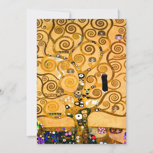 Gustav Klimt Tree of Life Announcement (Front)