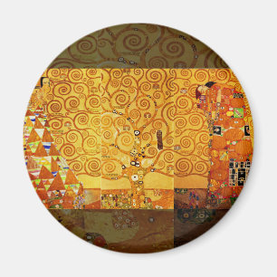 Gustav Klimt Tree of Life Art Nouveau Art Print Magnet