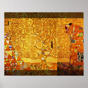 Gustav Klimt Tree of Life Art Nouveau Poster