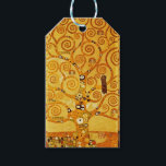 Gustav Klimt Tree of Life: Art Nouveau Symbolist Gift Tags<br><div class="desc">Elevate your space with this iconic masterpiece, Gustav Klimt's "Tree of Life" (from the Stoclet Frieze). This celebrated Art Nouveau artwork captivates with its swirling golden branches, intricate patterns, and symbolic motifs that represent life's journey, connection, and growth. Klimt's signature use of rich, shimmering gold, mosaic-like details, and abstract forms...</div>