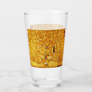Gustav Klimt Tree of Life: Art Nouveau Symbolist Glass