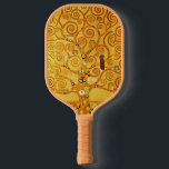 Gustav Klimt Tree of Life: Art Nouveau Symbolist Pickleball Paddle<br><div class="desc">Elevate your space with this iconic masterpiece, Gustav Klimt's "Tree of Life" (from the Stoclet Frieze). This celebrated Art Nouveau artwork captivates with its swirling golden branches, intricate patterns, and symbolic motifs that represent life's journey, connection, and growth. Klimt's signature use of rich, shimmering gold, mosaic-like details, and abstract forms...</div>