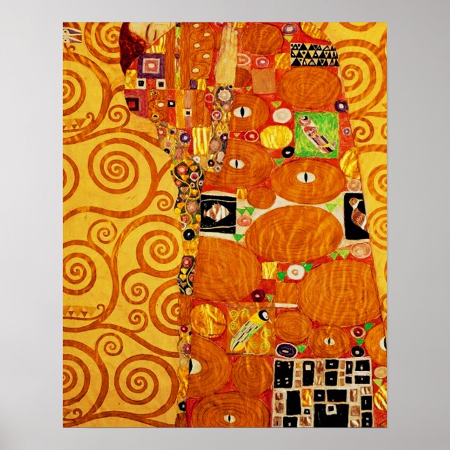 Gustav Klimt Tree of Life: Art Nouveau Symbolist Poster (Front)