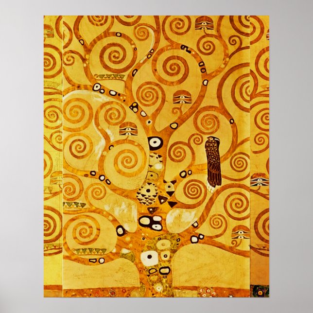 Gustav Klimt Tree of Life: Art Nouveau Symbolist Poster (Front)