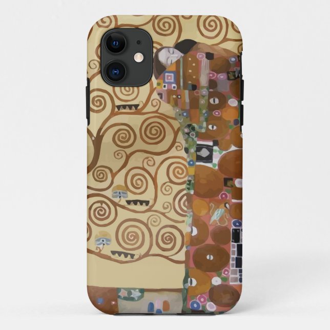 Gustav Klimt Tree Of Life Case-Mate iPhone Case (Back)