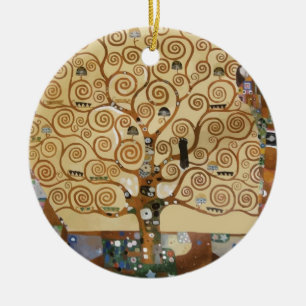 Gustav Klimt Tree Of Life Ceramic Tree Decoration