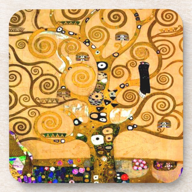 Gustav Klimt Tree of Life Coaster (Front)