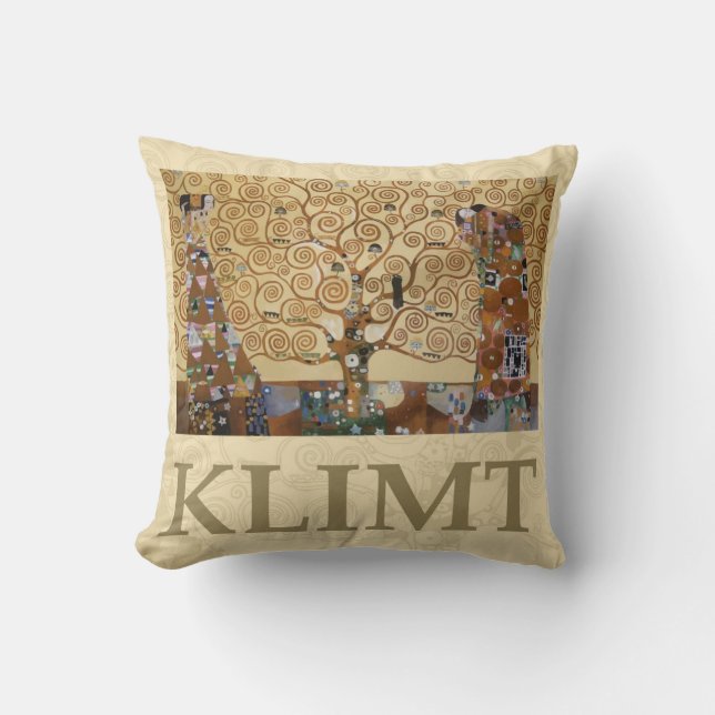 Gustav Klimt Tree Of Life Cushion (Front)