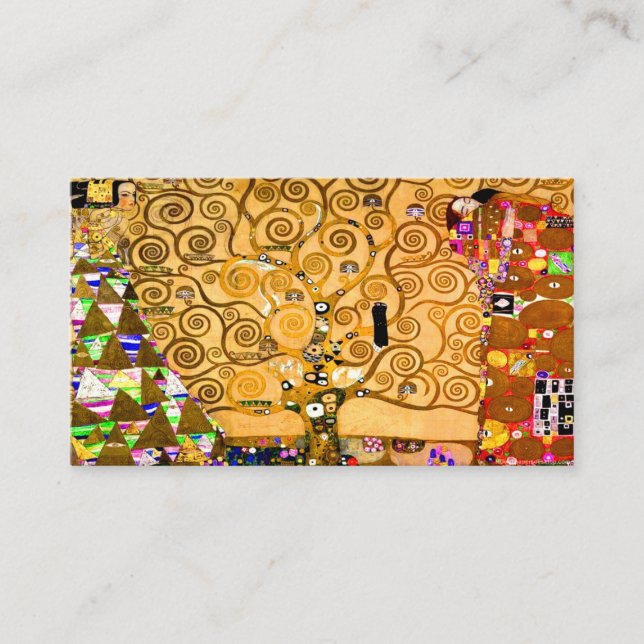 Gustav Klimt Tree of Life Enclosure Card (Front)