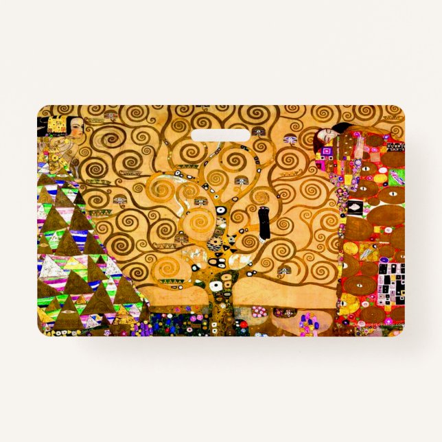 Gustav Klimt Tree of Life ID Badge (Front)