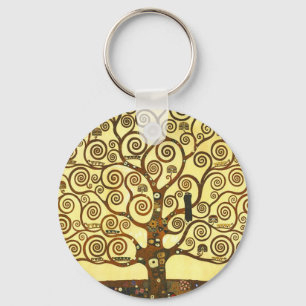 Gustav Klimt Tree of Life Key Chain