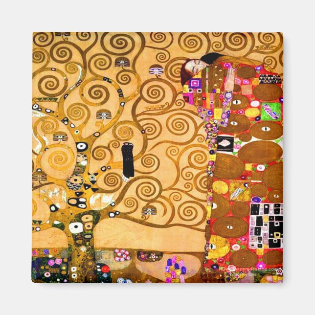 Gustav Klimt Tree of Life Magnet (Front)