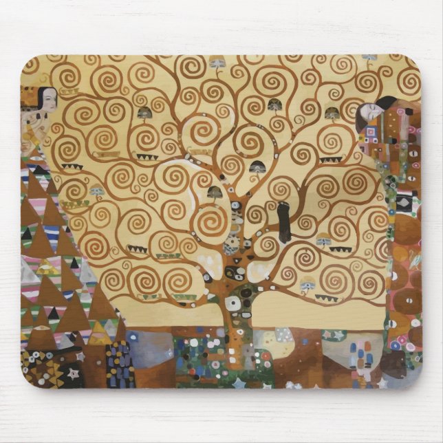 Gustav Klimt Tree Of Life Mouse Pad (Front)