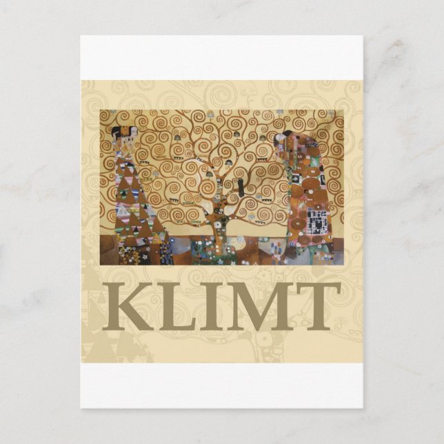 Gustav Klimt Tree Of Life Postcard (Front)