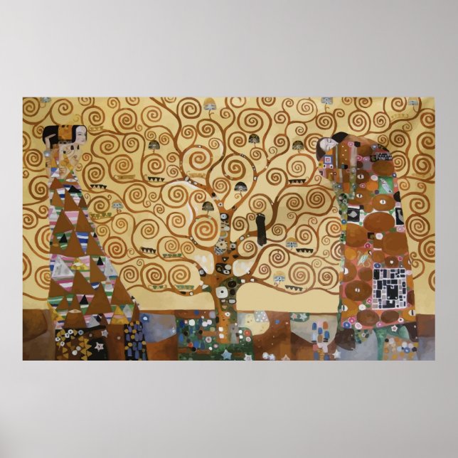Gustav Klimt Tree Of Life Poster (Front)