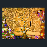 Gustav Klimt Tree of Life Poster<br><div class="desc">Poster featuring Gustav Klimt’s mural The Tree of Life,  The Stoclet Frieze (1905-1911). It consists of three mosaics: The Expectation,  Knight,  and The Embrace. A beautiful woman,  a golden tree,  and two lovers in an embrace are depicted. A wonderful gift for fans of Art Nouveau and Austrian art.</div>