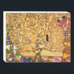 Gustav Klimt Tree of Life Wooden Box Sign<br><div class="desc">Wooden Box Sign featuring Gustav Klimt’s mural The Tree of Life, The Stoclet Frieze (1905-1911). It consists of three mosaics: The Expectation, Knight, and The Embrace. A beautiful woman, a golden tree, and two lovers in an embrace are depicted. A wonderful gift for fans of Art Nouveau and Austrian art....</div>