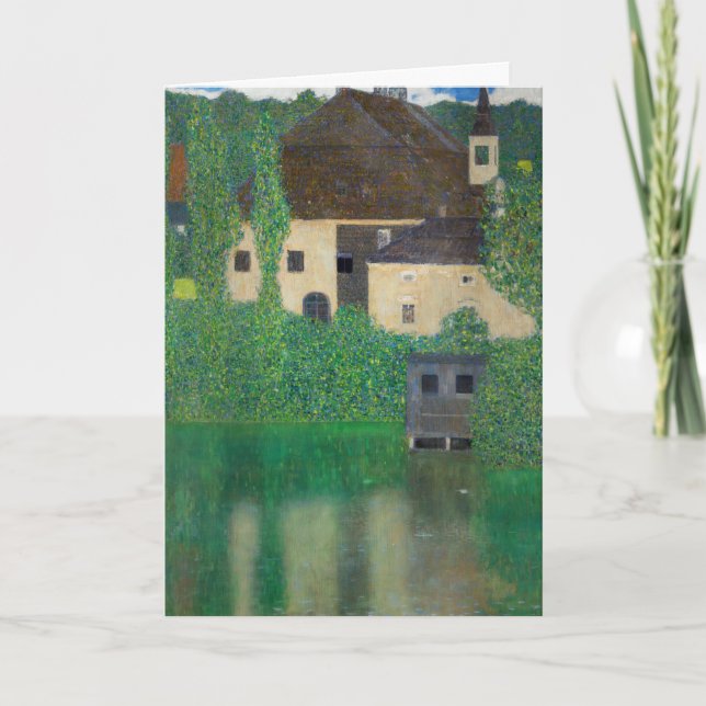 Gustav Klimt - Water Castle Card (Front)