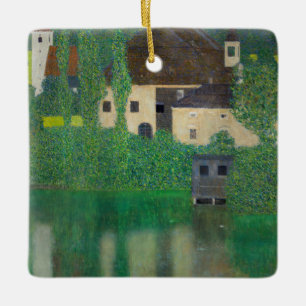 Gustav Klimt - Water Castle Ceramic Ornament