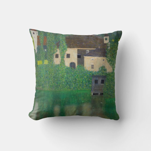 Gustav Klimt - Water Castle Cushion (Front)