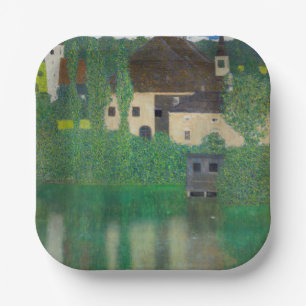 Gustav Klimt - Water Castle Paper Plate