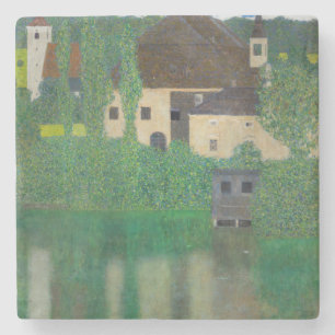 Gustav Klimt - Water Castle Stone Coaster