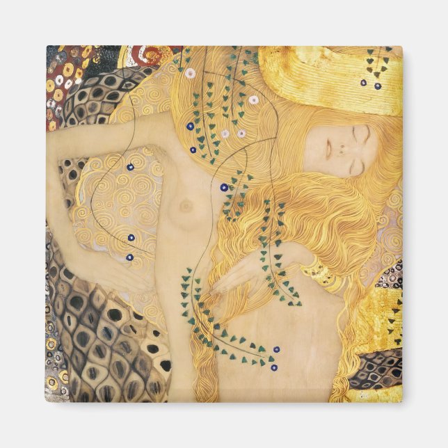 Gustav Klimt - Water Serpents I Magnet (Front)