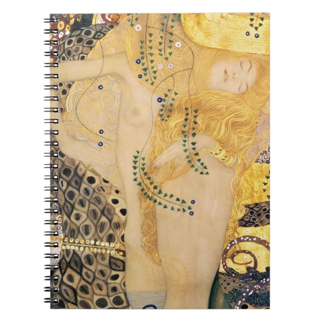 Gustav Klimt - Water Serpents I Notebook (Front)