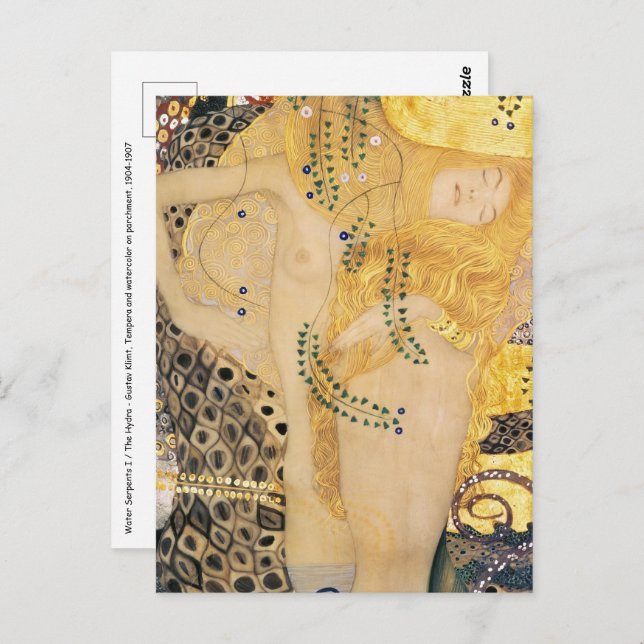 Gustav Klimt - Water Serpents I Postcard (Front/Back)