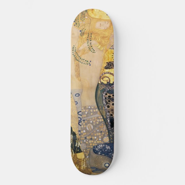 Gustav Klimt - Water Serpents I Skateboard (Front)