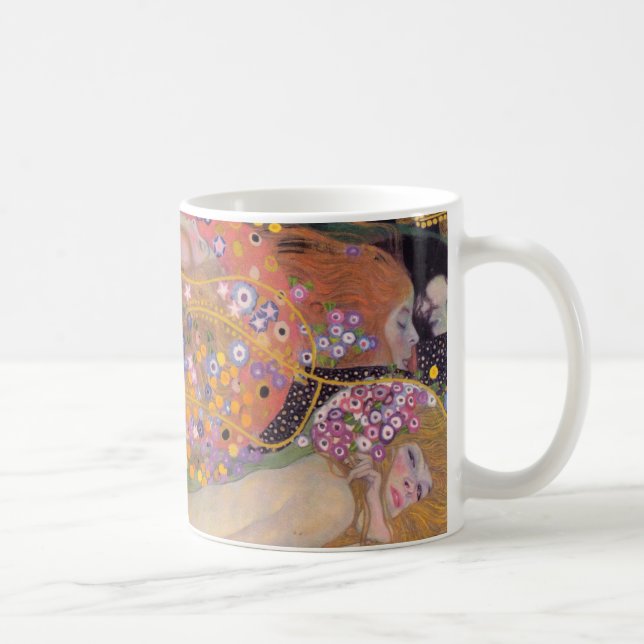 Gustav Klimt - Water Serpents II Coffee Mug (Right)