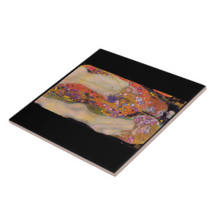 Gustav Klimt , "Water Serpents II (girlfriends)" Ceramic Tile