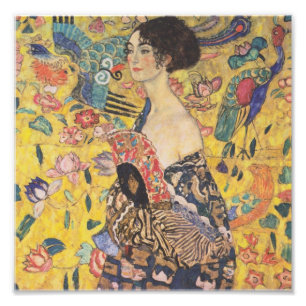Gustav Klimt - Woman with fan Photo Print
