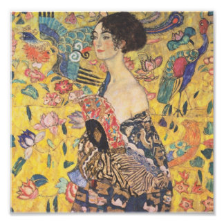 Gustav Klimt - Woman with fan Photo Print