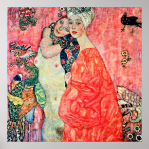 Gustav Klimt - Women Friends Poster