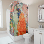 Gustav Klimt - Women Friends Shower Curtain<br><div class="desc">Women Friends - Gustav Klimt,  Oil on Canvas,  1916-17 (destroyed in 1945)</div>
