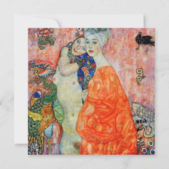 Gustav Klimt - Women Friends Thank You Card (Front)