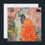 Gustav Klimt - Women Friends Thank You Card<br><div class="desc">Women Friends - Gustav Klimt,  Oil on Canvas,  1916-17 (destroyed in 1945)</div>