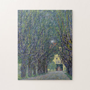 Gustav Klimt's Allee at Schloss Kammer painting. Jigsaw Puzzle