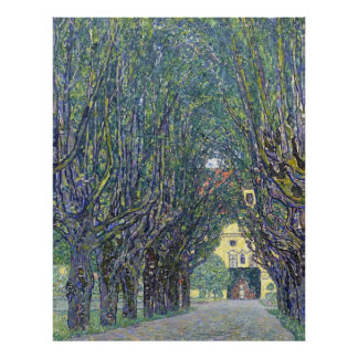 Gustav Klimt's Allee at Schloss Kammer painting.  Photo Print