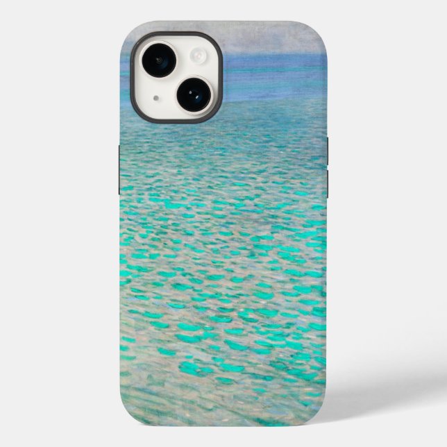 Gustav Klimt's Attersee: Masterpiece in Your Hands Case-Mate iPhone Case (Back)