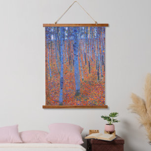 Gustav Klimt's Beech Grove I famous painting Hanging Tapestry