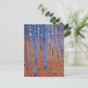 Gustav Klimt's Beech Grove I famous painting   Postcard