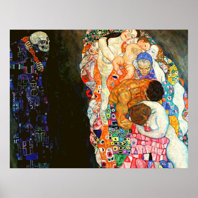 Gustav Klimt's Death and Life painting.   Poster (Front)