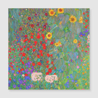 Gustav Klimt's Farm Garden with Sunflowers 