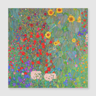 Gustav Klimt's Farm Garden with Sunflowers 