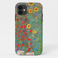 Gustav Klimt's Farm Garden with Sunflowers